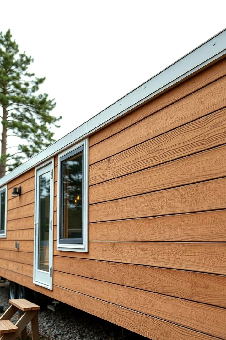 Innovative Fiberboard Siding Option - 22 Mobile Home Siding Design Ideas