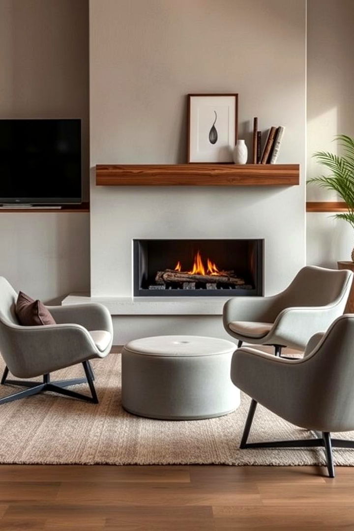 Innovative Floor Seating - 22 Chairs in Front of Fireplace Ideas