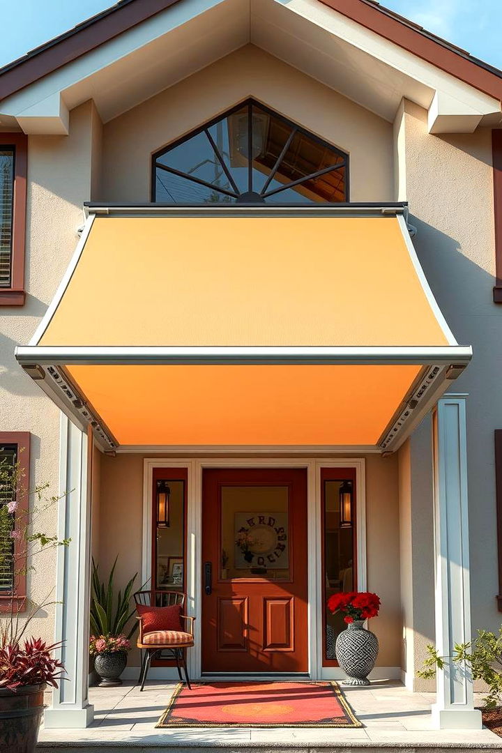 Innovative Folding Awning with Smart Features - 22 Front Porch Awning Ideas