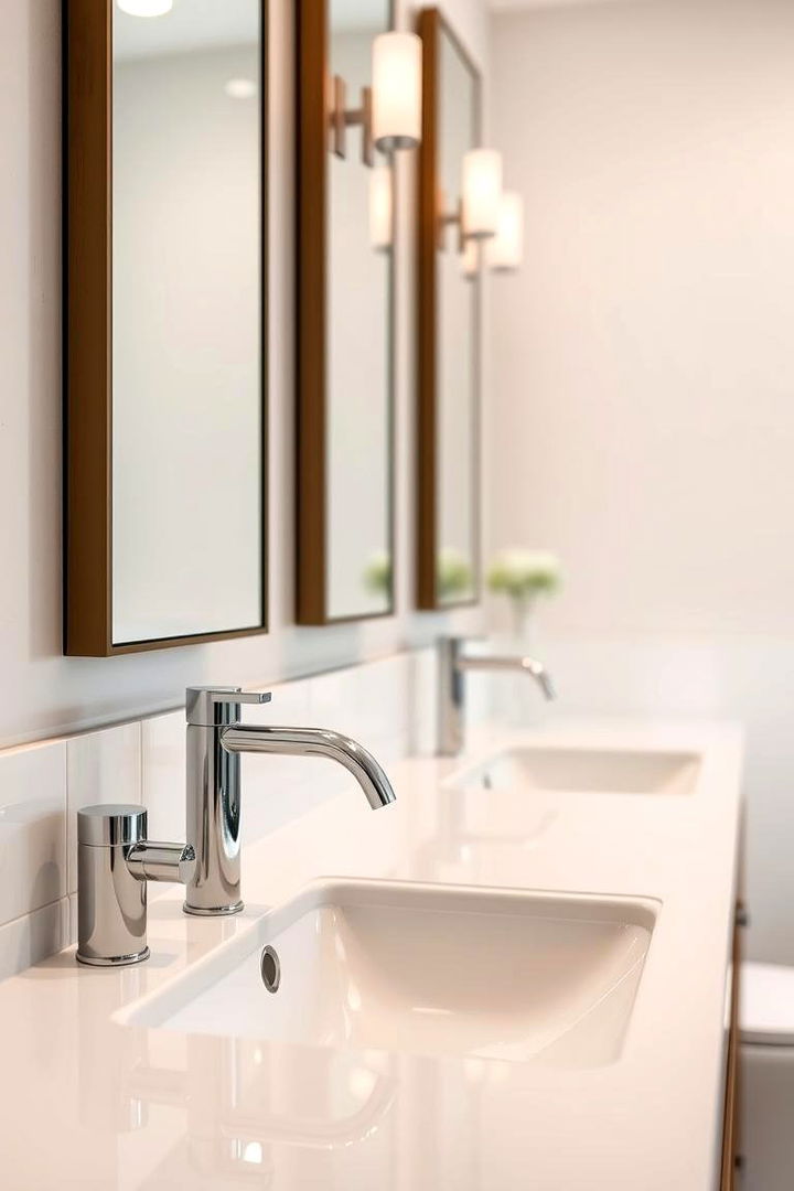 Innovative Hardware Choices - 22 Small Powder Room Ideas