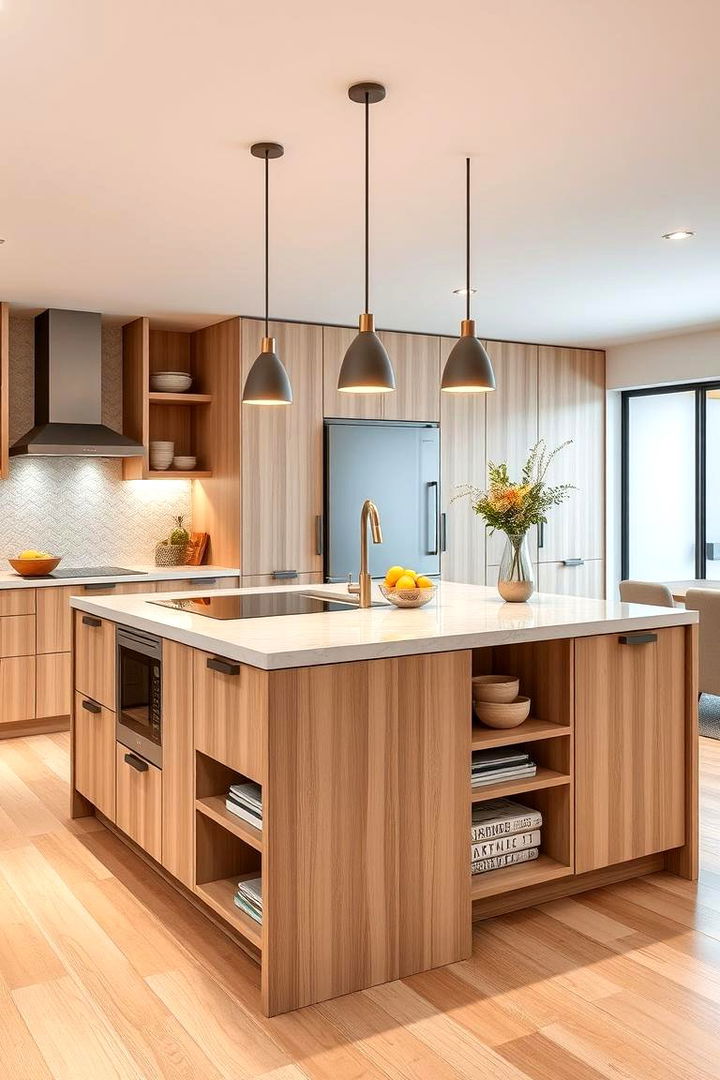 Innovative Kitchen Islands - 22 Kitchens With Light Wood Cabinets