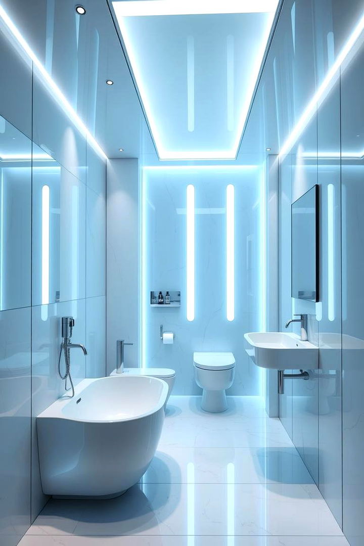 Innovative LED Lighting - 22 Bathtub Surround Ideas