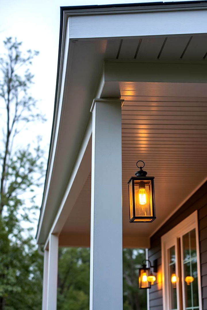 Innovative Lighting Concepts - 22 Shed Roof Porch Design Ideas