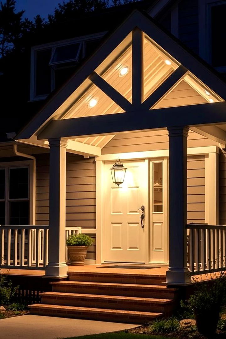 Innovative Lighting Designs - 22 Open Gable Porch Ideas