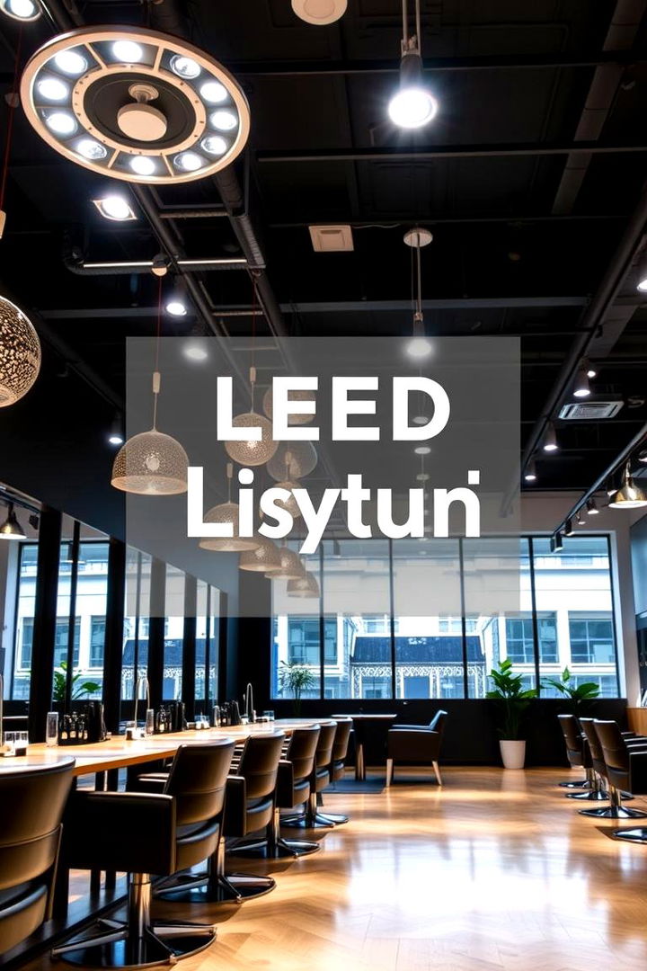 Innovative Lighting Fixtures - 22 Small Salon Interior Design Ideas