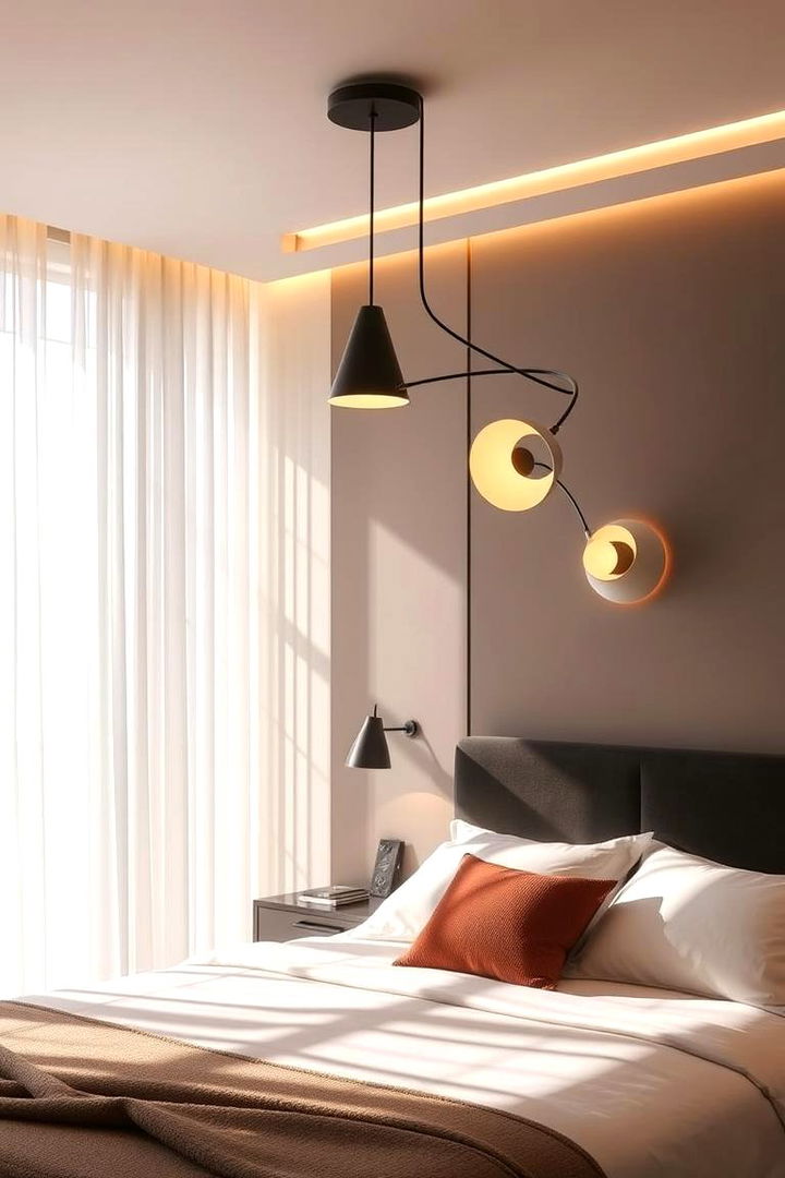 Innovative Lighting Installations - 22 Eclectic Bedroom Ideas