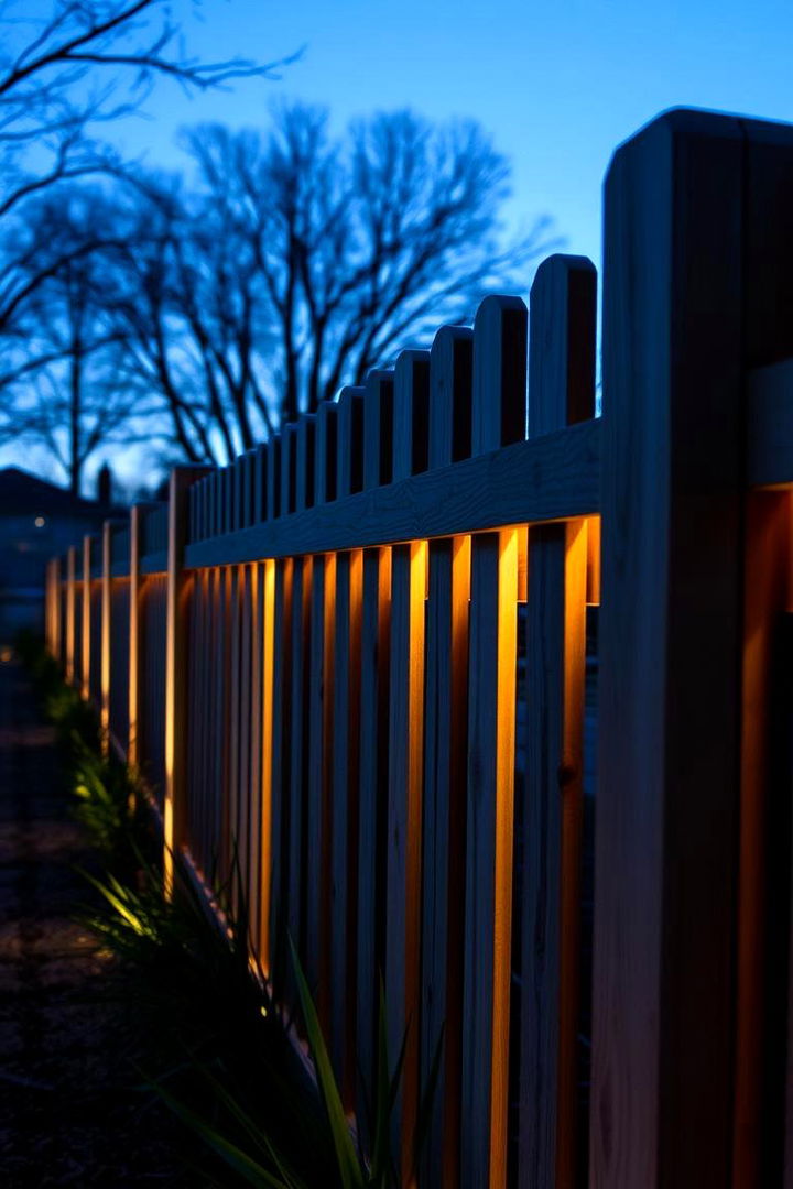 Innovative Lighting Integration - 22 Split Rail Fence Ideas