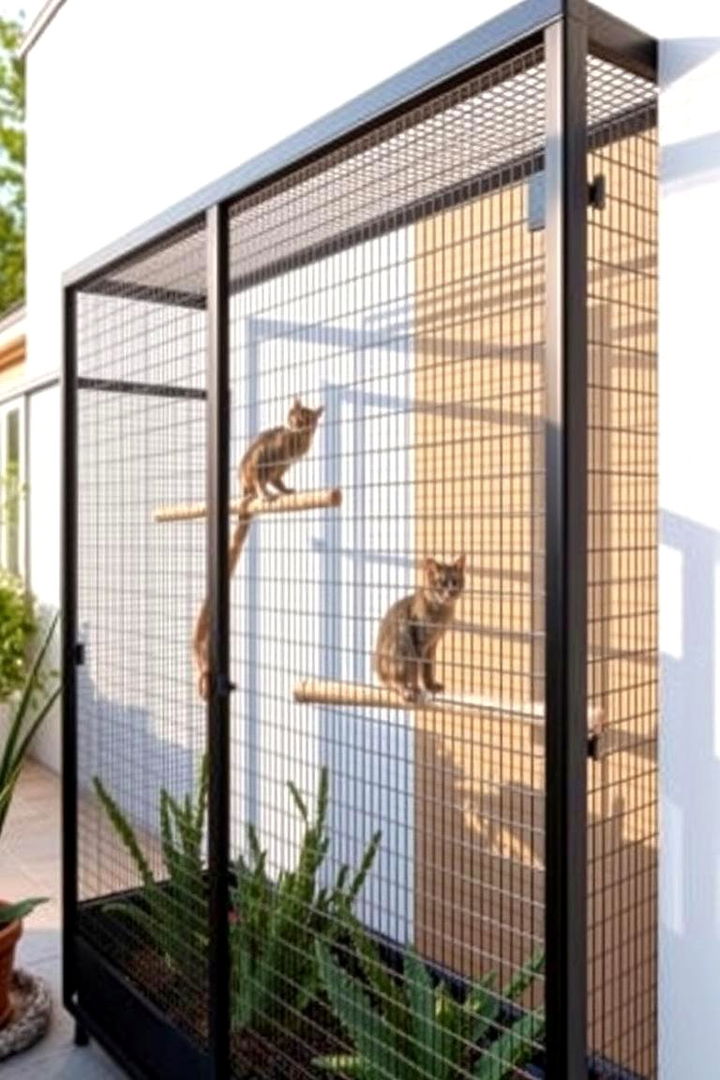 Innovative Mesh Enclosure - 22 Outdoor Catio Ideas