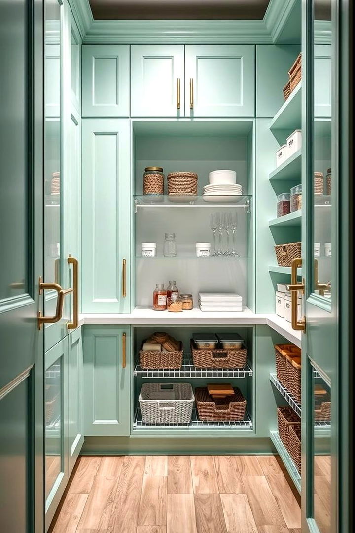 Innovative Mint Green Pantry Designs - 22 Mint Green Kitchen Ideas