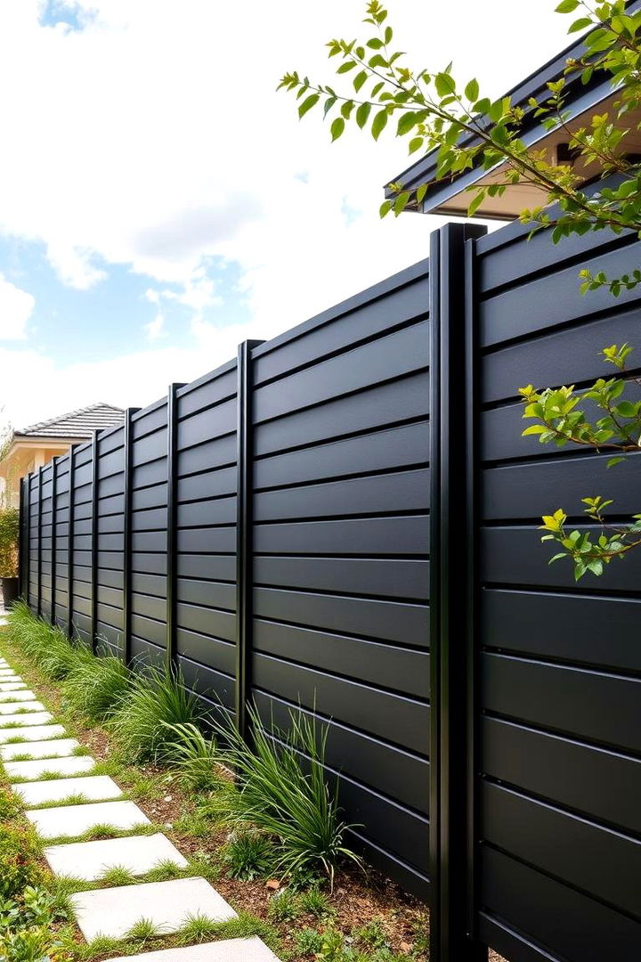 Innovative Modular Black Fence - 22 Black Fence Ideas