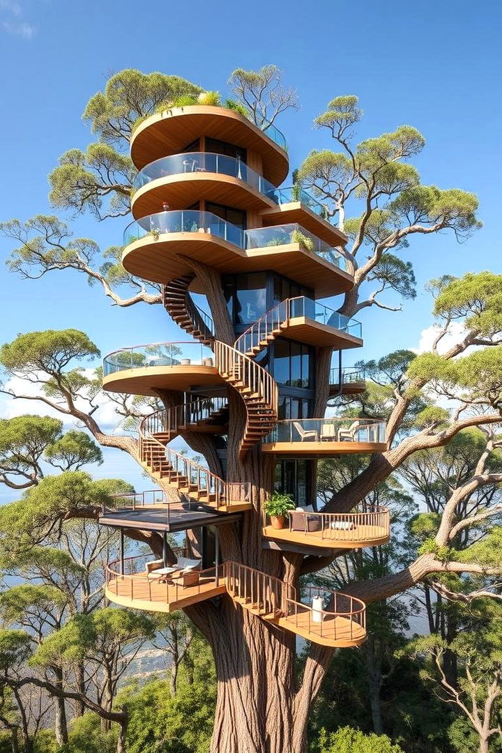 Innovative Multi Level Design - 22 Tree House Ideas