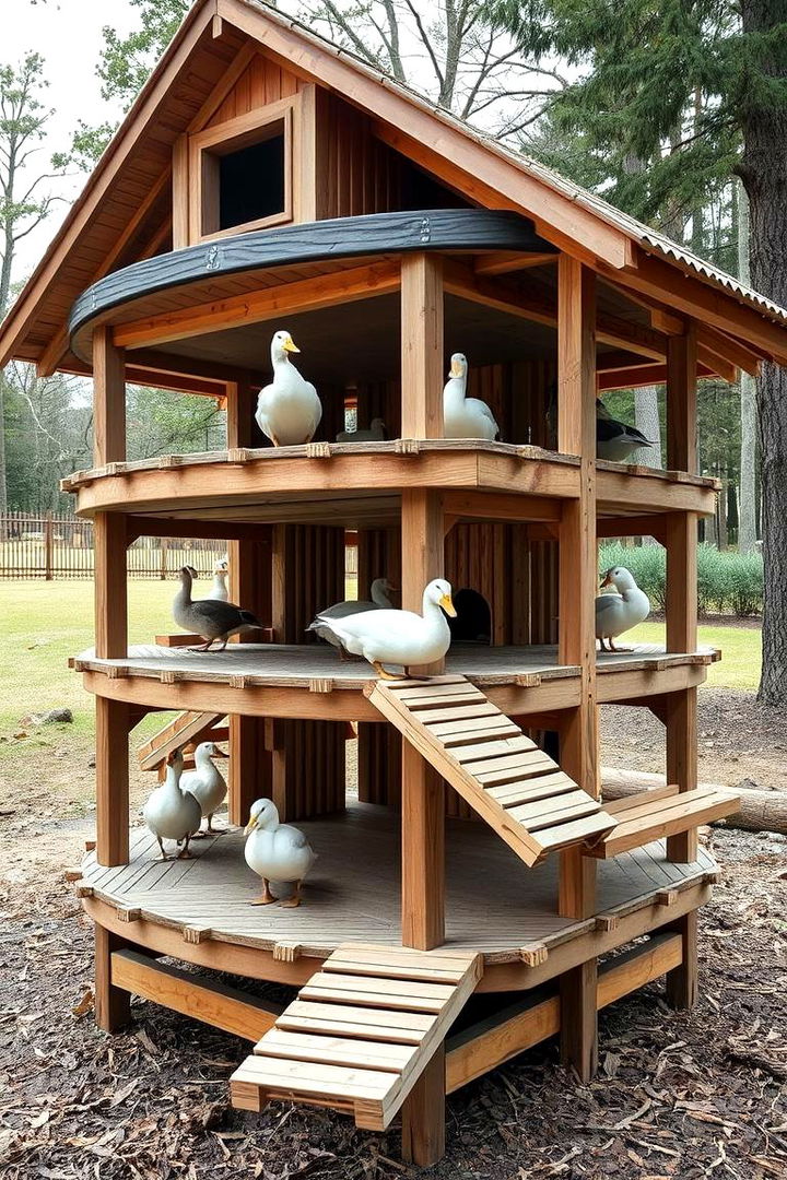 Innovative Multi Level Duck House - 22 Duck House Ideas