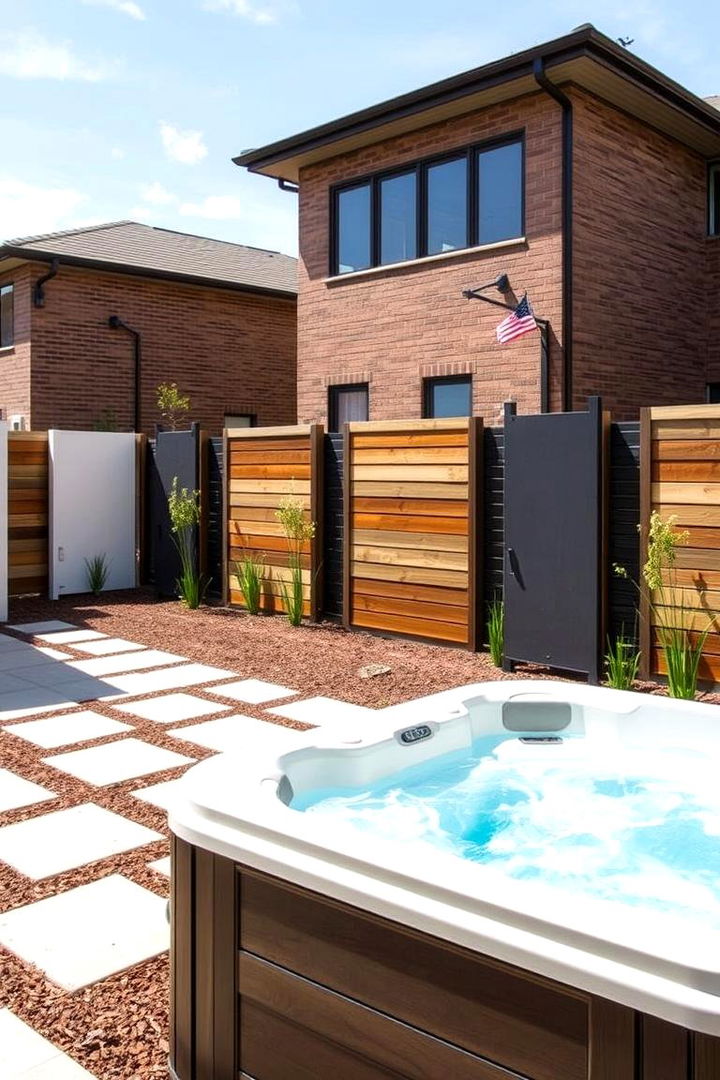 Innovative Privacy Partitions - 22 Backyard Hot Tub Privacy Ideas