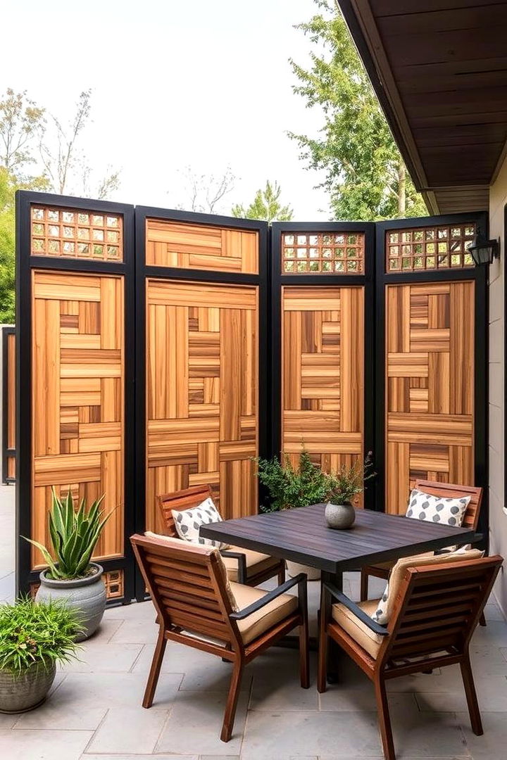 Innovative Privacy Screens - 22 Mid-century Modern Patio Ideas