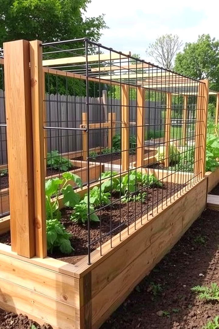 Innovative Raised Bed Cage Design - 22 Vegetable Garden Fence Ideas