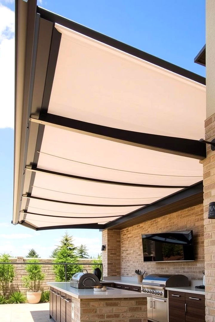 Innovative Retractable Roof Systems - 22 Outdoor Kitchen Roof Ideas