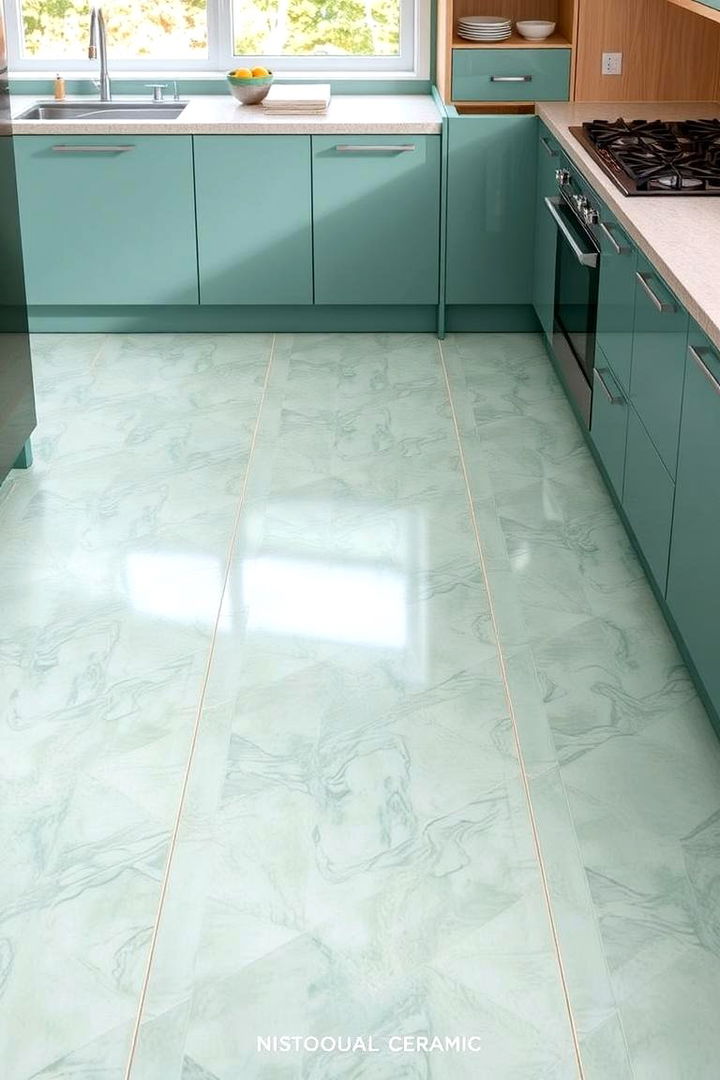 Innovative Seafoam Green Flooring Ideas - 22 Seafoam Green Kitchen Ideas