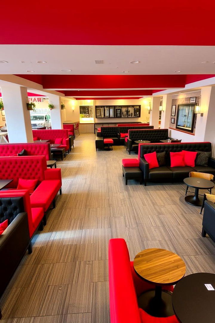 Innovative Seating Arrangements - 22 Red and Black Wedding Ideas