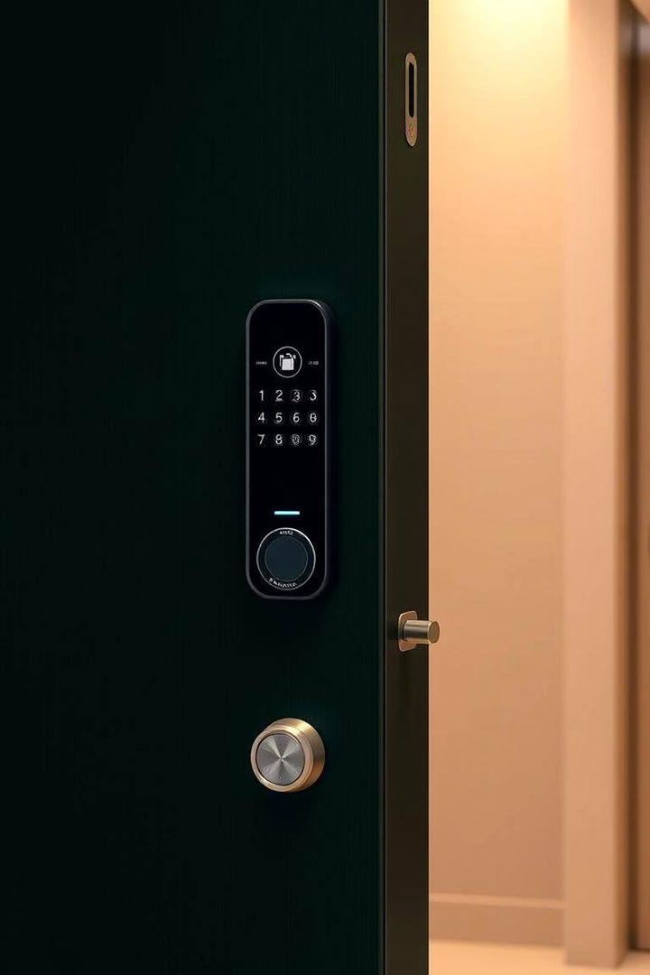 Innovative Smart Door Features - 22 Dark Green Front Door Ideas