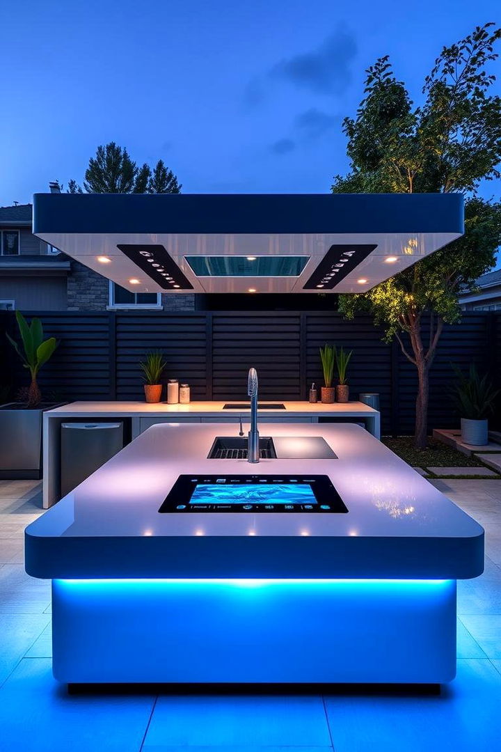 Innovative Smart Island - 22 Outdoor Kitchen Island Ideas