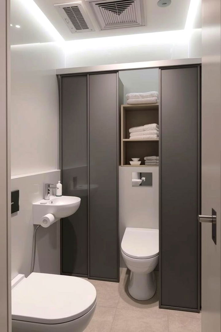 Innovative Space Efficiency - 22 Office Bathroom Ideas
