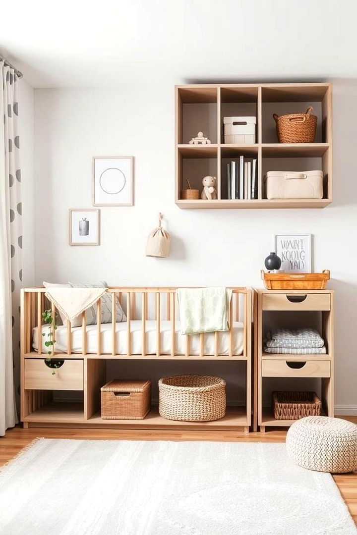 Innovative Space Saving Storage - 22 Green Nursery Ideas