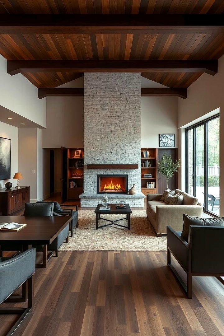 Innovative Space Utilization - 22 Dining Room With Fireplace
