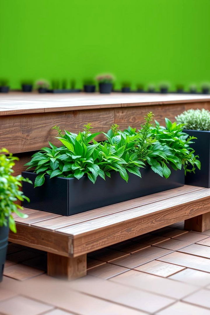 Innovative Step Planters - 22 Deck Steps Ideas