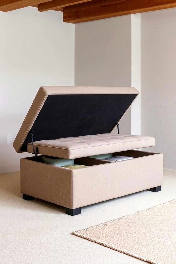 Innovative Storage Ottomans - 22 Basement Furniture Ideas