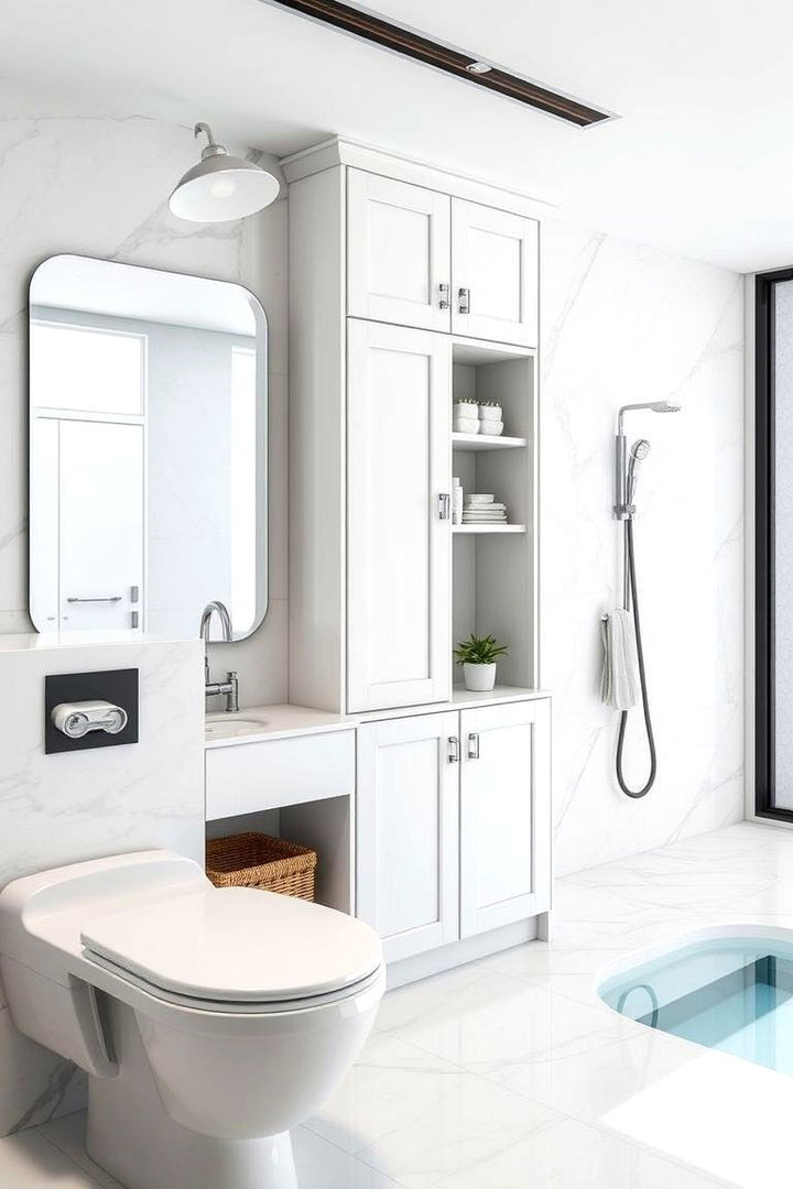 Innovative Storage Solutions - 22 Pool Bathroom Ideas