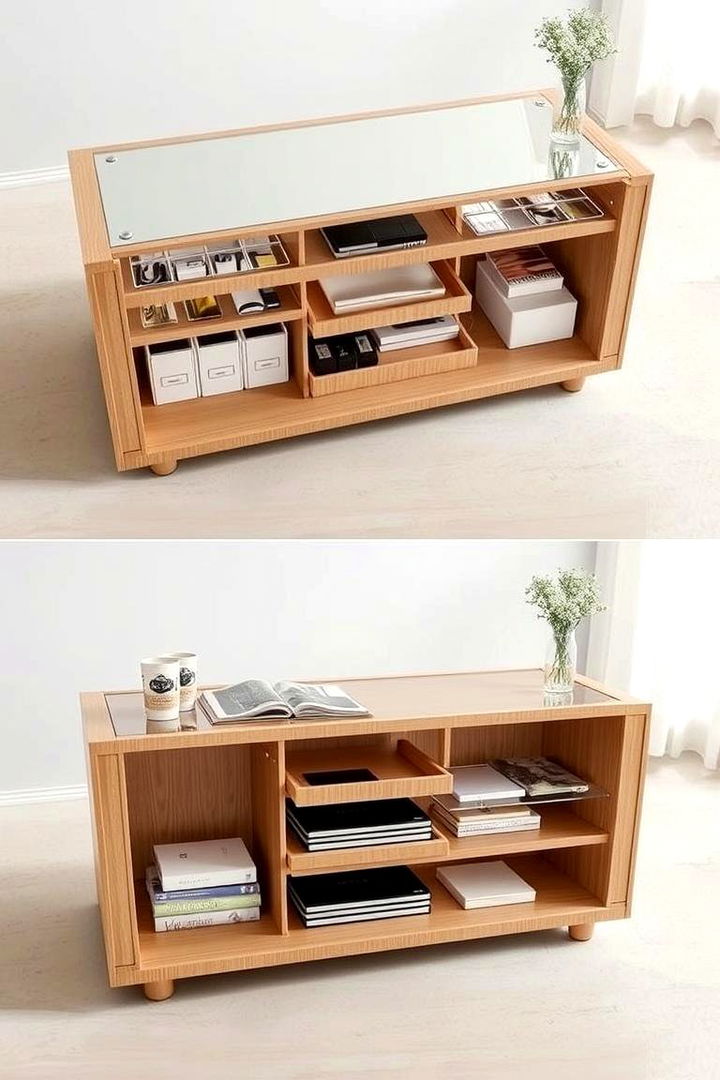 Innovative Storage Solutions - 22 Sofa Table Decor Ideas