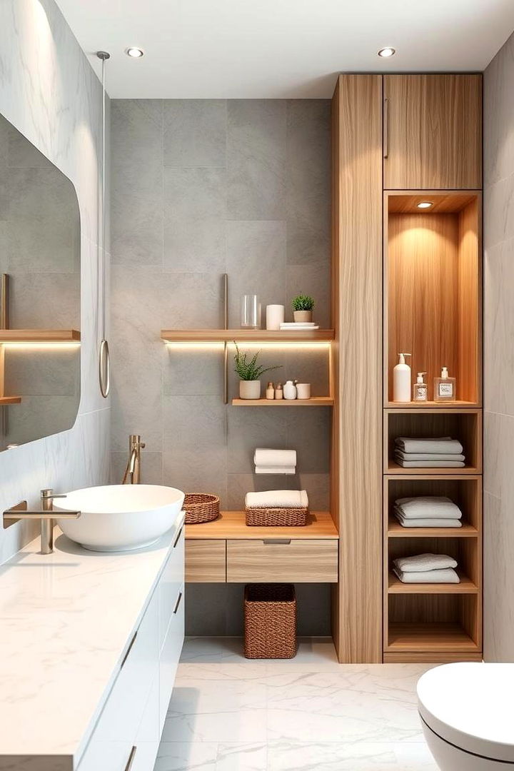 Innovative Storage Solutions for Seamless Organization - 22 Elegant Bathroom Decor Ideas