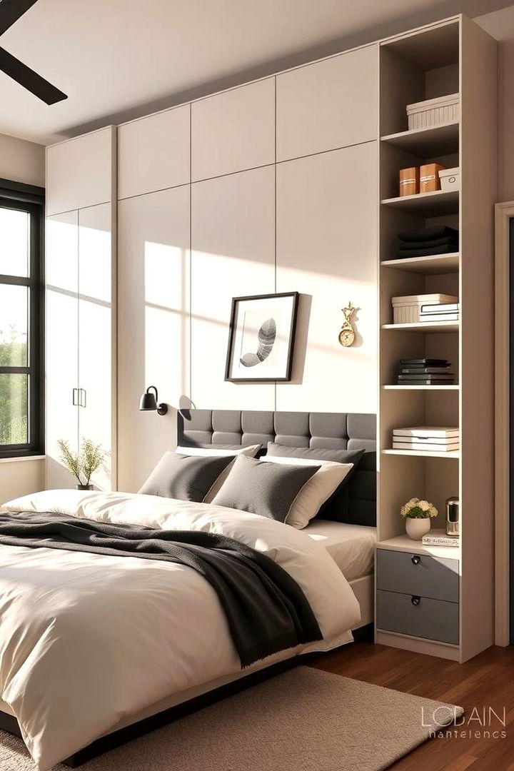 Innovative Storage Solutions in Style - 22 Cream and Black Bedroom Ideas