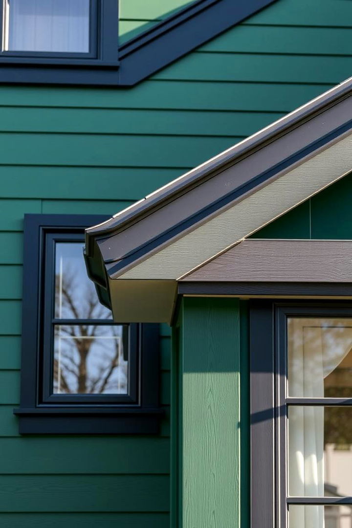 Innovative Trim Accents - 22 Green House Exterior With Black Trim