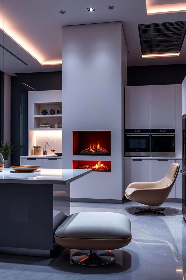 Innovative Use of Fireplaces - 22 Kitchens With Fireplaces