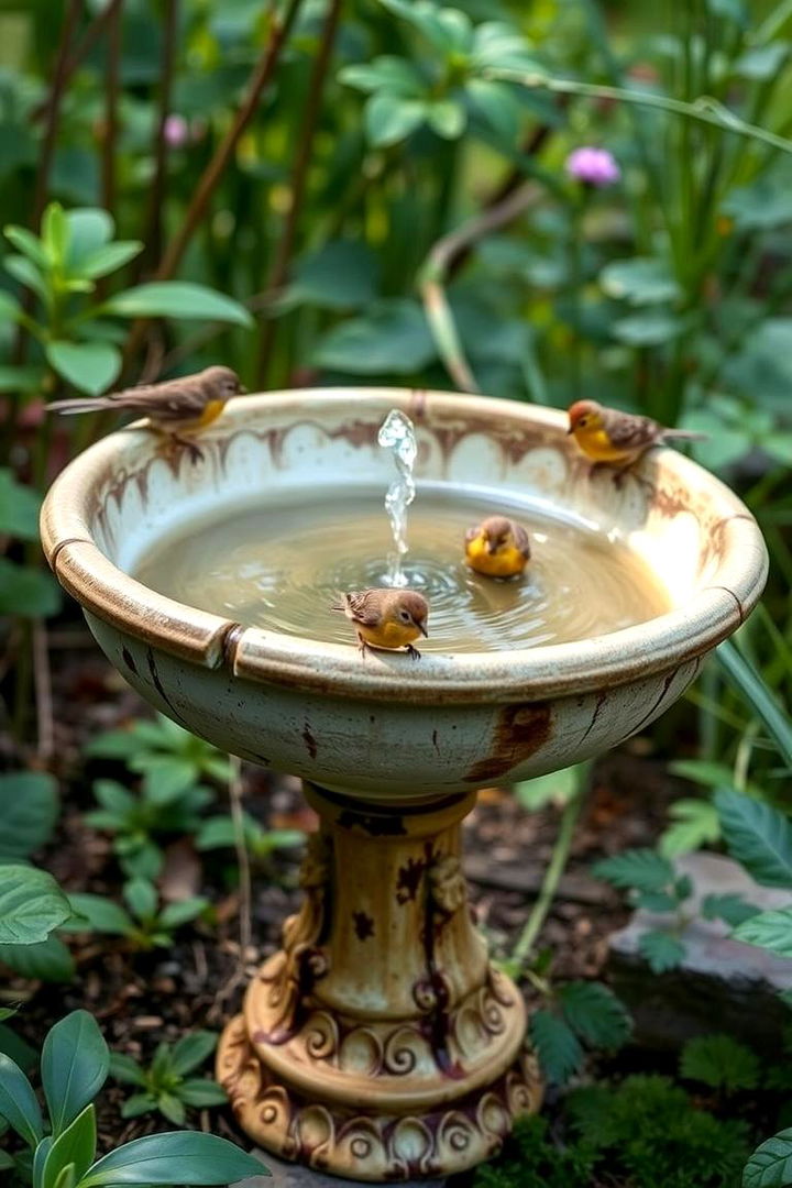 Inspirational DIY Bird Bath - 22 Cheap Backyard Makeover Ideas