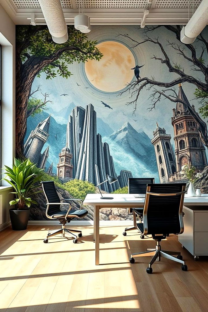 Inspirational Murals - 22 Office Wallpaper Ideas