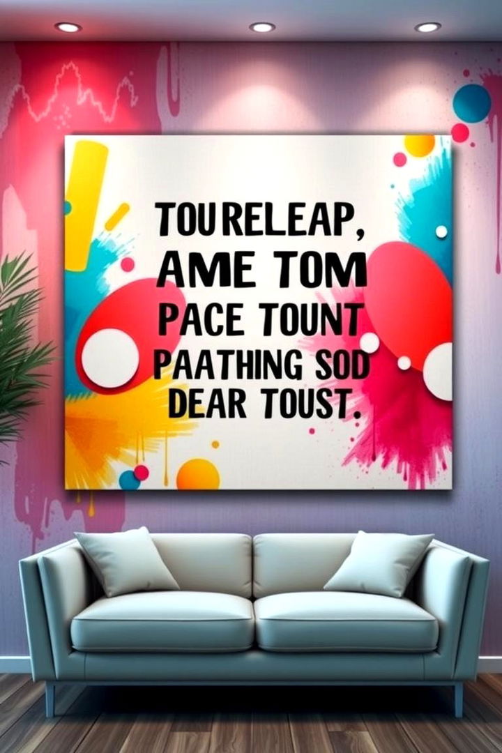 Inspirational Quote Canvas - 22 Large Wall Decor Ideas