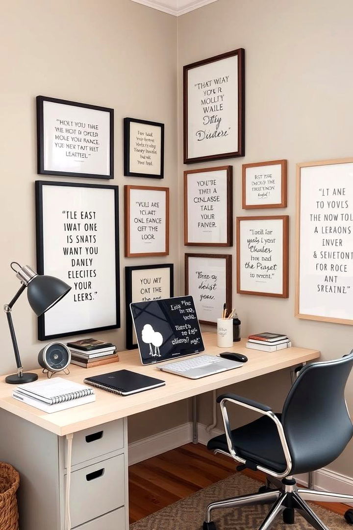 Inspirational Quote Displays - 22 Study Room Ideas
