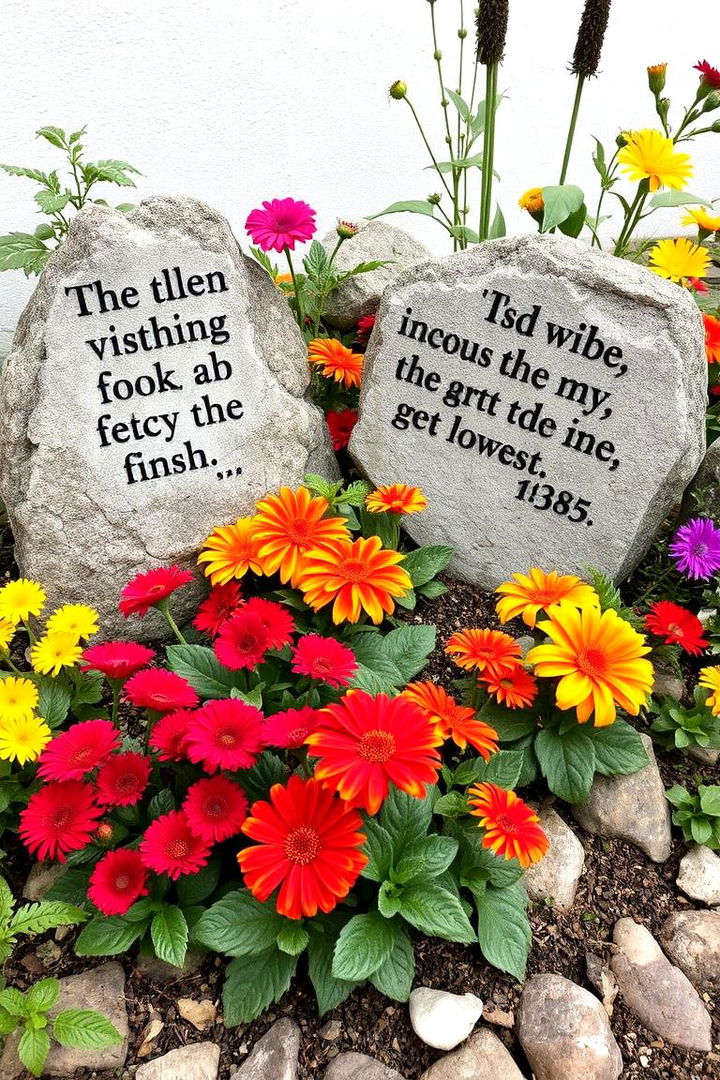 Inspirational Quote Gardens for Uplifting Words - 22 Memorial Garden Ideas