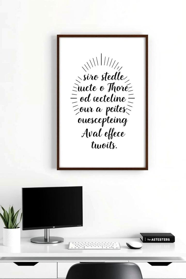 Inspirational Quote Print - 22 Desk Decor Ideas