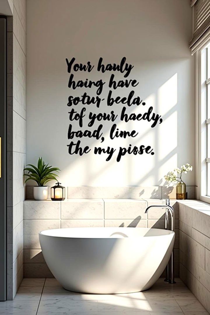 Inspirational Quote Typography - 22 Bathroom Art Ideas