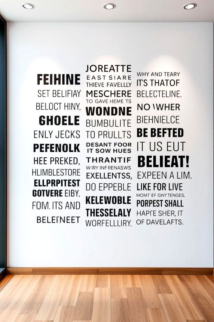 Inspirational Quote Wall - 22 Blank Wall Ideas
