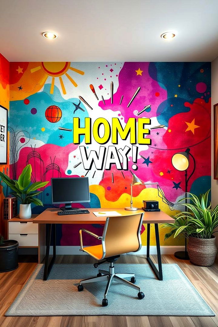 Inspirational Wall Murals - 22 Home Office Ideas for Him