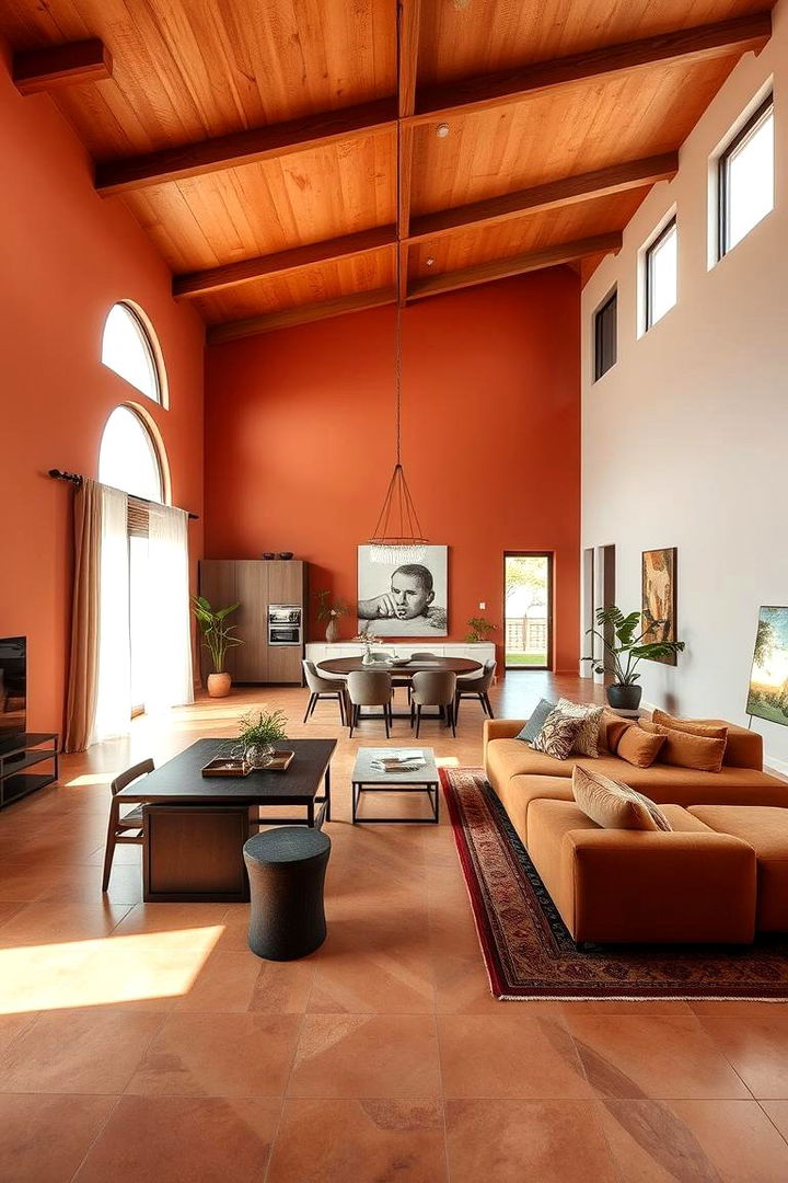 Inspired Open Plan Living - 22 terracotta living room ideas