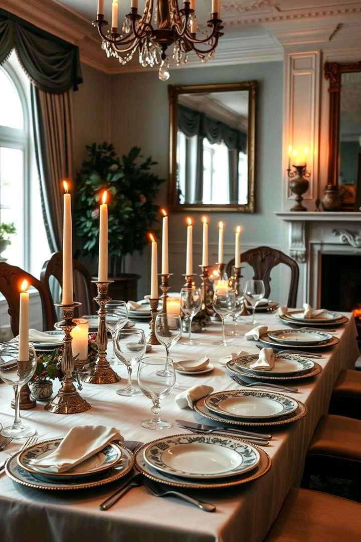 Inspired Table Settings - 22 Dining Room With Fireplace
