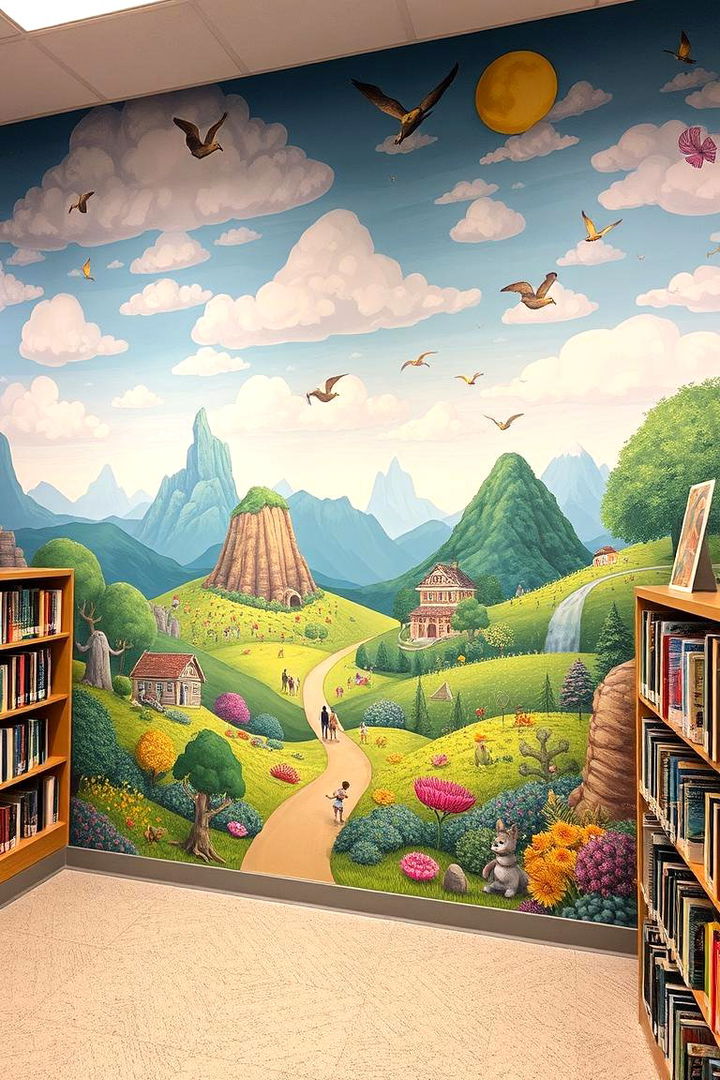 Inspiring Imagination and Learning - 22 Library Murals