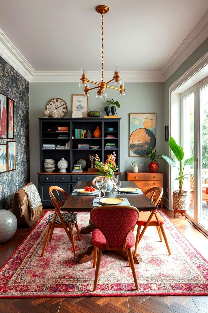 Inspiring Mix and Match Decor - 22 Colorful Dining Room Ideas