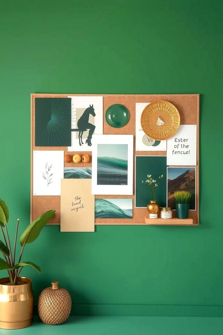 Inspiring Mood Board Concepts - 22 Emerald Green and Gold Bedroom Ideas