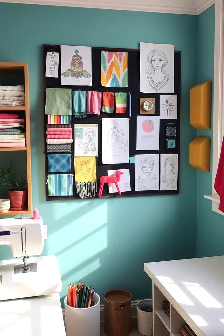 Inspiring Mood Board Displays - 22 Sewing Room Ideas